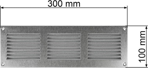 Vent Systems 12'' x 4'' Inch - Galvanized - Air Vent Cover Metal Air Return Grill with Built in Pest Guard Screen HVAC Vent Cover for Home Improve...