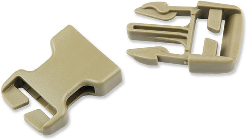 DYZD Plastic Buckle Repair Kit Quick Release Buckles No Sewing Required for Backpack Bag (4pcs Khaki,25 mm)...