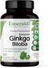 EMERALD LABS Ginkgo Biloba Extract - Brain Health Supplement - Offers Antioxidant & Energy Support - 60 Vegetable Capsules (30-Day Supply)...