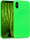 kwmobile Case Compatible with Apple iPhone X Case - Soft Slim Protective TPU Silicone Cover - Neon Green...