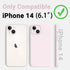 AOTESIER Compatible with iPhone 14 Case, Silky Touch Premium Soft Liquid Silicone Rubber Anti-Fingerprint Full-Body Protective Bumper Phone Case f...