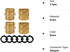 Hourleey Garden Hose Adapter, 3/4 Inch Solid Brass Hose Connectors Adapters (2 Sets)...