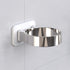 Hair Dryer Holder, Bathroom Cabinet Door Blow Dryer Stand, Blow Dryer Holders Wall Mount - Extra Large Rim (Silvery)...
