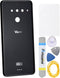 New Aurora Black Acrylic Glass Back Panel Cover Replacement for LG V50 ThinQ 5G LM-V500 with Camera's Glass Lens and Frame with Pre Cut Adhesive a...