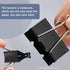 Medium Binder Clips, 30 Pcs Large, Black, 1.25 Inch Paper Binder Clips Clamps,Paperclips Metal Fold Black Binder Clips with Boxes, Binder Clips 32...