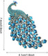 Rhinestone Peacock Brooch Pin Crystal Bird Brooch Safety Pin Animal Brooch Wedding Bridal Brooches Collar Lapel Pin Badge for Dress Shirts Coat...