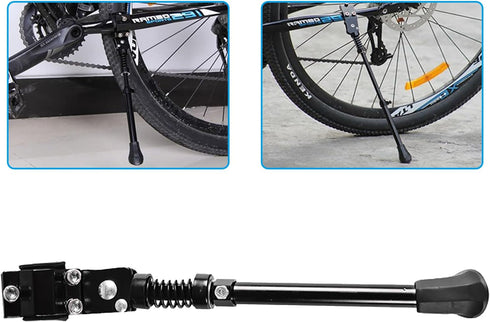 Bike Kickstand for Kid Bicycle 16 18 Inch Adjustable Aluminum Alloy Bicycle Kickstand Rear Mount Bicycle Kick Stand for Bike/Mountain Bike/Road Bi...