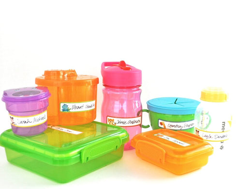 Bottle Labels, Write-On, Self-Laminating, Waterproof Kids Name Labels for Baby Bottles, Sippy Cup for Daycare School, Dishwasher Safe (Variety Pac...