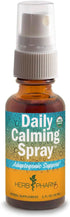 Herb Pharm Herbs on The Go Certified Organic Daily Calming Portable Spray, Adaptogenic Support*, 1 Ounce...