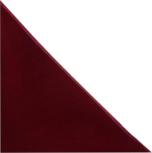 King & Priory Luxury Bordeaux Red Velvet Pocket Square...