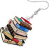 BONSNY Dangle Novelty Funny Teacher Book Pencil Earrings Acrylic Back to School Jewelry For Women Gifts Charms...