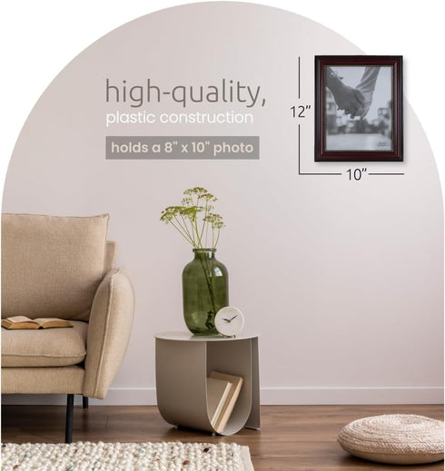 Kiera Grace Classic Traditional Lucy Picture Frame, 8" x 10", Dark Brown...