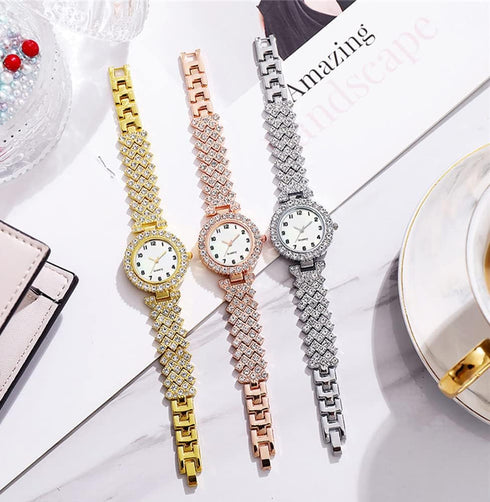Luxury Women Wrist Watches Diamond Bracelet Watch Fashion Casual Quartz Watch Ladies Watch...