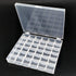Fbshicung Bobbin Box,Transparent 36 Empty Bobbins Spools Box,Machine Bobbin Organizer Plastic Case,Sewing Craft Plastic Case Storage Box for Sewin...
