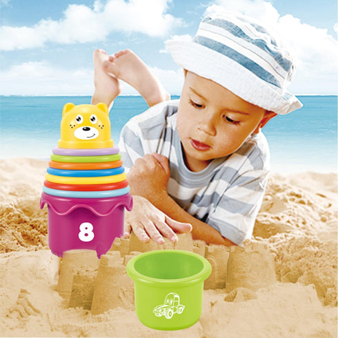 Baby Toys 6 to 12 Months, Baby Stacking Nesting Cups Toys, Baby Bath Toys for Kids Ages 1-3, Montessori Toys for Toddler Gifts 1 Year Old...