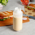 Restaurantware 32oz. FIFO Inverted Plastic Squeeze Bottle with Refill and Dispensing Lids - First In First Out - Perfect for Restaurants Catering ...