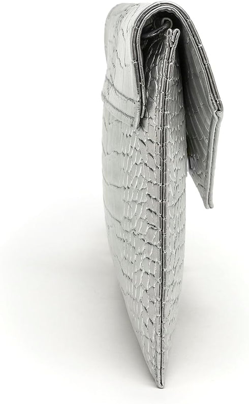 Envelope Clutch Purse for Women Leather Handbag Evening Bag with Detachable Chain for Wedding Party Prom...
