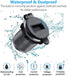 3.0 USB Quick Charger Socket, 12V/24V Dual USB Charger Socket with Switch On/Off and Waterproof LED Digital Voltemeter for Marine, Boat, Motorcycl...