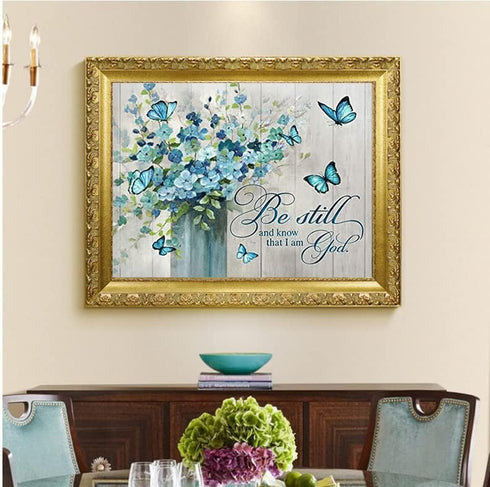 BOHADIY Diamond Painting Kits for Adults and Kids, Blutterfly Flower God Diamond Art Craft Paint with Full Round Drill for Wall Decor 16 × 12 Inch...