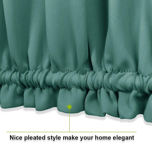 PONY DANCE Sidelight Door Curtain - Rod Pocket Blackout Panels Window Curtain Drapery Privacy Protect for Sliding Glass French Door with Bonus Tie...
