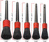 Detailing Brush Set -5 Different Sizes Premium Natural Boar Hair Mixed Fiber Plastic Handle Automotive Detail Brushes for Cleaning Wheels, Engine,...