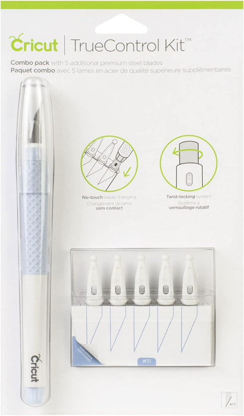 Cricut 2004843 TrueControl Knife Kit - For Use As a Precision Knife, Craft knife, Carving Knife and Hobby Knife - For Art, Scrapbooking, Stencils,...