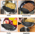 YEVIOR Clip on Strainer for Pots Pan Pasta, Silicone Food Strainer Hands-Free Pan Strainer, Clip-on Kitchen Food Strainer for Spaghetti, Pasta, Gr...