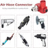2pcs 1/4inch Air Hose Connector, 360 Degree Swivel Air Hose Connector, Industrial Swivel Air Fittings Swivel Air Hose Connector, Industrial Air Fi...