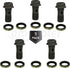 Banjo Bolts Brake Fitting Adapter M10x1.25 with M10 Copper Washers Aftermarket Replacement Parts Compatible for Brake Caliper Master Cylinder....