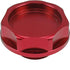 Red Plating Layer Aluminum Alloy Engine Oil Filter Cap, Auto Car Oil Filter Plug Cover Non-OEM Replacement Compatible with Honda FIT EK EG Civic S...