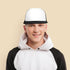 Flat Billed Trucker Hat Mesh Back S M L Adjustable Cap Solid Two Toned Snapback...