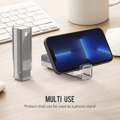CLICK CLEAN Screen Cleaner, Fingerprint Proof Screen Cleaner Spray, All-in-One Cleaner with Microfiber, Shell and Phone Stand for All Phones, Lapt...