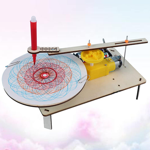 NUOBESTY Model Kit Robotics Kit Robot Toys Indoor Playset Physics Experiment Toy Early Education Toy DIY Electric Plotter Assembled Electric Plott...