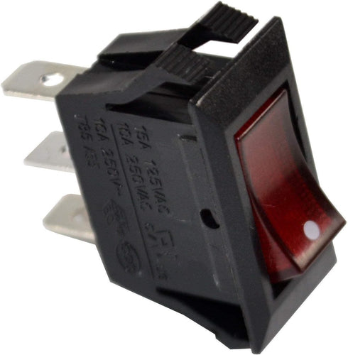 HQRP Red Lighted Rocker Switch ON OFF Compatible with Great Northern Princeton Popper Popcorn Machine NF1044...