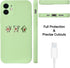 JOYLAND Silicone Light Green Phone Case for iPhone XR Lovely Cute Small Cartoon Avocado Bodybuilding Fitness Sport Phone Case Cover Bumper Avocado...