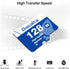 Dasaita Memory Card with Full Size Adapter, Read Speed up to 28 MB/s, 128 GB, for Dash Cam...