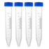 uxcell 10 Pcs 10ml Plastic Centrifuge Tubes with Screw-on Cap, Polypropylene Graduated Micro Centrifuge Tube, Conical Bottom, Blue, Storage Contai...