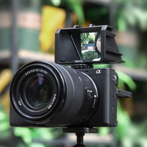 UURig Vlog Selfie Flip Screen for Mirrorless Camera for Sony A7R3 A7III A7II A6000/A6300/A6500 Cold Shoe Bracket Microphone Mount for Fujifilm XT3...