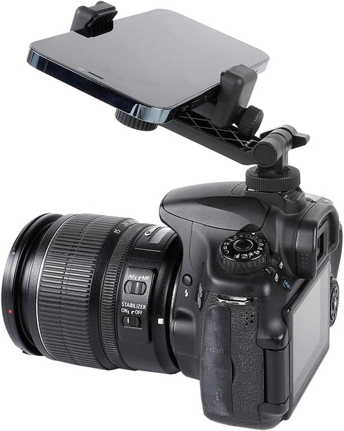 Multifunctional Universal Cell Phone Tripod Mount Adapter 360 Rotation Camera Hot Shoe Phone Holder Compatible with Canon Nikon Sony DSLR......