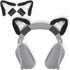 RUKUHOT Cute Cat Ears Headphone Attachment,Adjustable Design Fit for Logitech G PRO HypreX Cloud/Cloud Flight Headphones and More,Cosplay Kitten E...