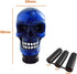 Lunsom Skull Gear Shift Head Resin Shifter Knob Car Transmission Shifting Stick Handle Fit Most Automatic Manual Vehicle (Navy Blue)...