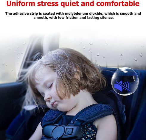 4PCS Car Windshield Wiper Blade Strips, DIY Silicone Car Frameless Window Boneless Replacement, Auto Adjustable Insert Rubber Wiper Blade Refills,...