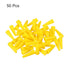 MECCANIXITY Silicone Rubber Tapered Plug 3mm to 7mm Solid Yellow for Powder Coating, Painting, Anodizing, Plating, Sandblasting, Laboratory Use 50...