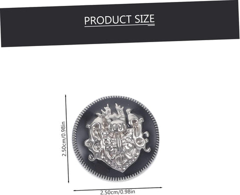 10pcs Metal Buttons Silver Buttons Metal Snap Buttons Black Trim DIY Sewing Buttons Sewing Buttons for Clothes Blazer Buttons Women Durable Sewing...