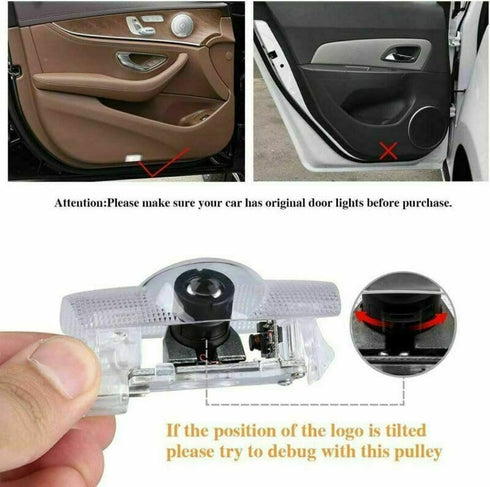 LED Car Door Light Logo Projector Welcome Courtesy Light Compatible with LS ES is LX RX GS GX RC UX Accessories......