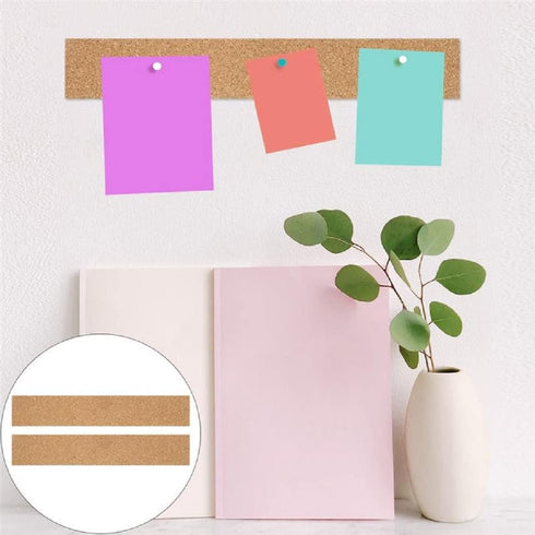 4pcs Felt Pin Board Bar Strips Bulletin Board,12"*2",1/4" Bulletin Bar Strip Cork Board Push Pins Memo Notice Boards Adhesive Lightweight Bulletin...