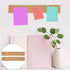 4pcs Felt Pin Board Bar Strips Bulletin Board,12"*2",1/4" Bulletin Bar Strip Cork Board Push Pins Memo Notice Boards Adhesive Lightweight Bulletin...