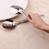 IMEEA Flat Bottom Serving Spoon 18/8 Stainless Steel Slotted Spoon 10-Inch Flat Edge Spoon Cooking Spoon, Set of 2...