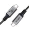 USB 4 Cable for Thunderbolt 4 Cable with 240W Fast Charging,40Gbps Data Transfer and 8K@60Hz Video,USB4/USB-C Data Cable Compatible with Thunderbo...