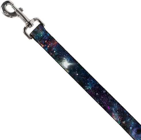 Buckle-Down Dog Leash Galaxy Collage 4 Feet Long 0.5 Inch Wide, Multicolor (DL-W30772-0.5-4FT)...